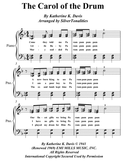 Carol Of The Drum (arr. SilverTonalities)