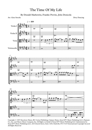 (i've Had) The Time Of My Life (arr. G Streeks)