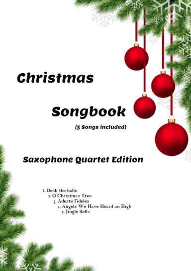 Christmas Song Book (5 songs) - Saxophone Quartet Edition (arr. Daniel Moretti)