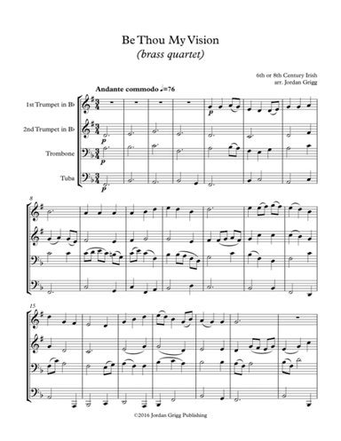 Be Thou My Vision (brass quartet) (arr. Jordan Grigg)