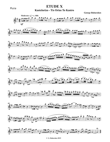 FLUTE ETUDE X - Based on a Greek Traditional Theme