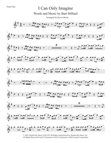 I Can Only Imagine (arr. Kevin Busse)