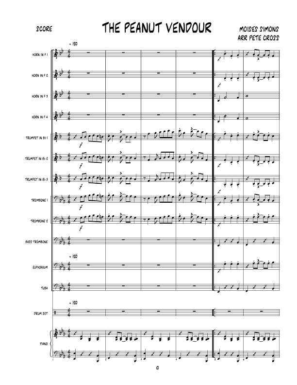 The Peanut Vendor (el Manisero) (arr. Pete Cross)