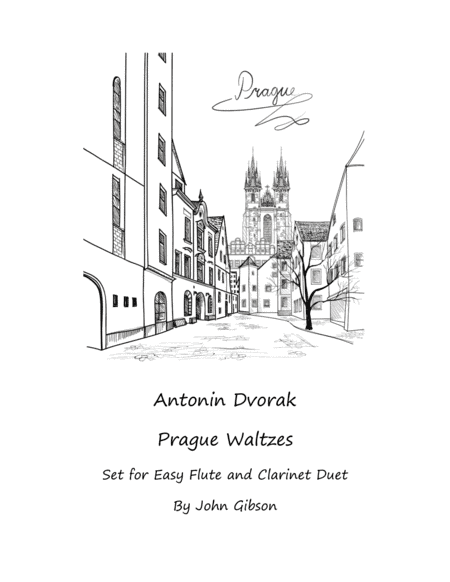Dvorak Waltzes set for easy flute and clarinet duet (arr. John Gibson)