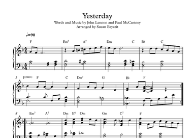 Yesterday (arr. Suzan Beyazit)