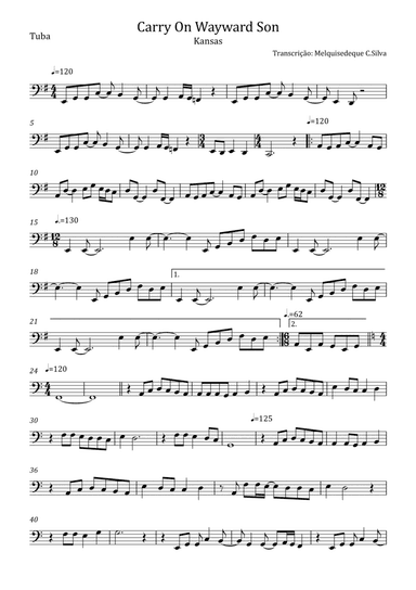 Carry On Wayward Son (arr. Melquisedeque C.Silva)