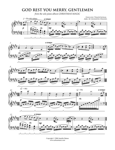 God Rest You Merry Gentlemen (arr. Jennifer Haines)