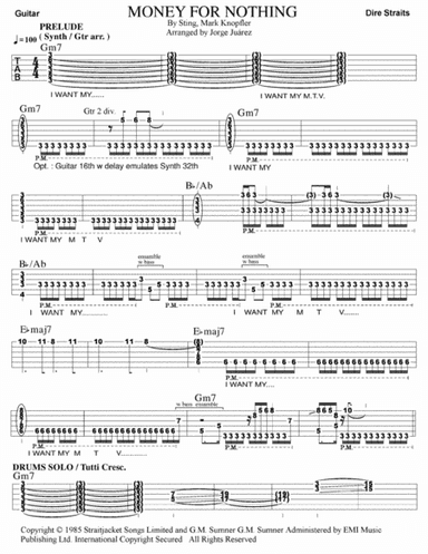 Money For Nothing (arr. Jorge Juárez)