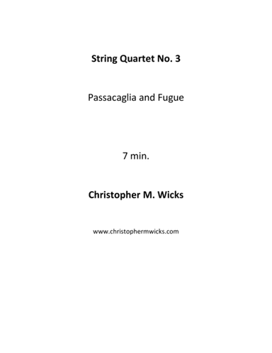 String Quartet No. 3