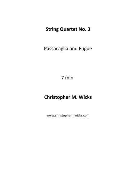 String Quartet No. 3