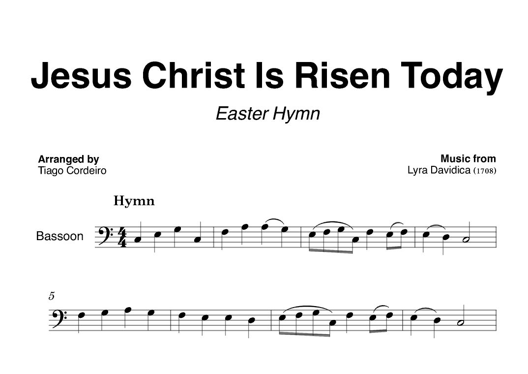 Jesus Christ Is Risen Today (arr. Tiago Cordeiro)
