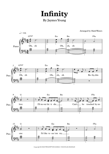 Infinity (arr. Mark Waters)