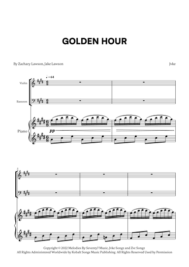 Golden Hour (arr. Cadenza Editions)