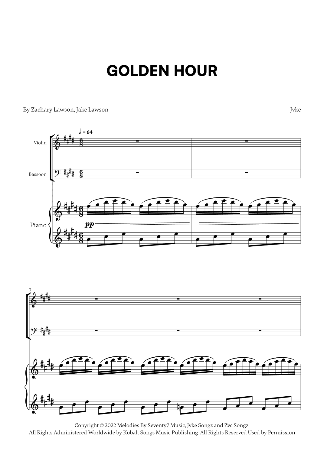 Golden Hour (arr. Cadenza Editions)