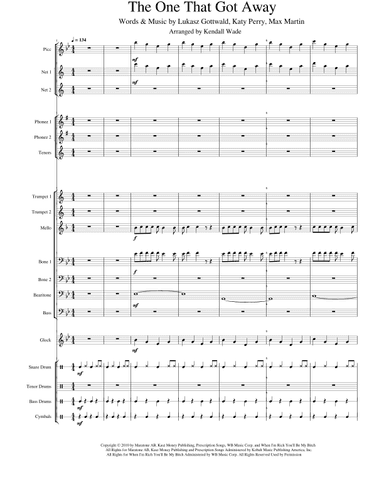The One That Got Away (arr. Kendall Wade)