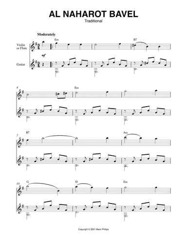 Al Naharot Bavel (arr. Mark Phillips)