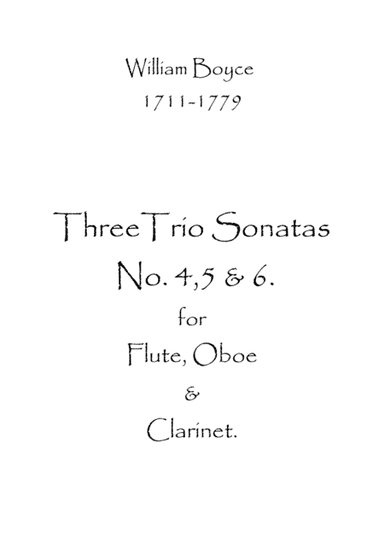 Three Trio Sonatas No.4,5 & 6 (arr. Spence Bundy)