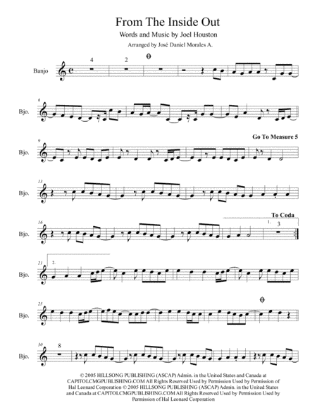 From The Inside Out (arr. José Daniel Morales A.)