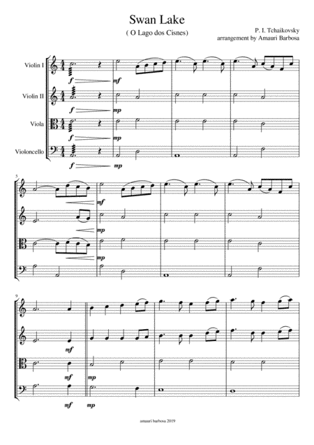 Swan Lake (arr. Amauri Barbosa)