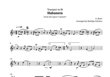 Habanera (for solo trumpet) (arr. Rodrigo Faleiros)