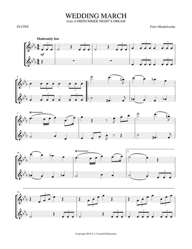 Wedding March (from A Midsummer Night's Dream) (arr. Mark Phillips)