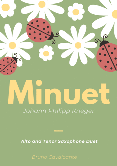 Minuet in A minor - Johann Philipp Krieger - Alto_and_Tenor Saxophone Duet (arr. Bruno Cavalcante)