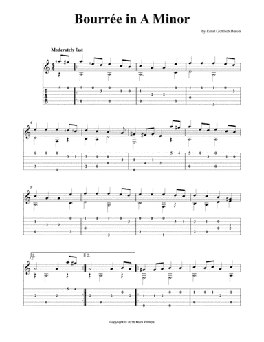 Bourrée in A Minor (arr. Mark Phillips)