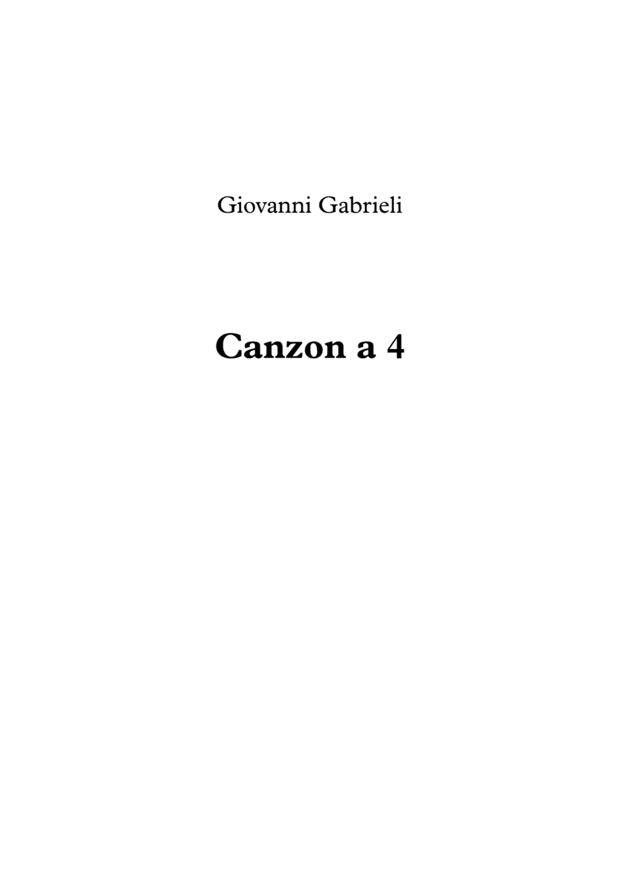 Canzon a 4 - Giovanni Gabrieli (arr. Jope)