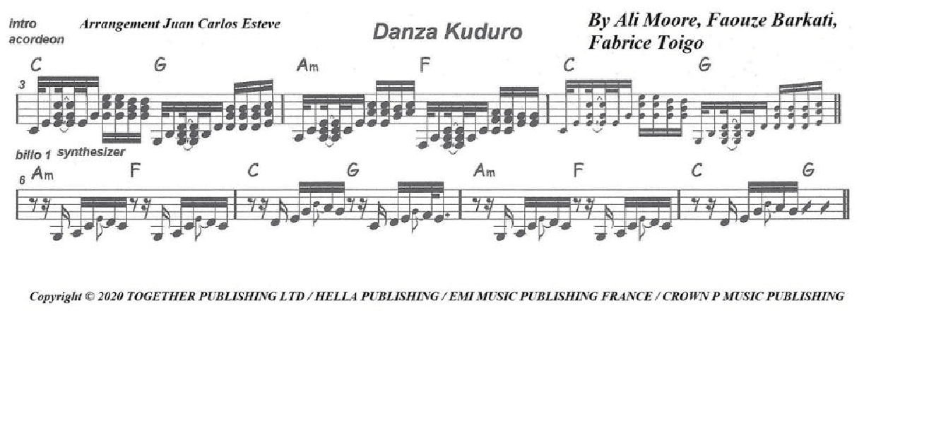 Danza Kuduro (arr. juan carlos esteve / Gran Coda)