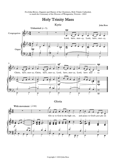 Holy Trinity Mass (Congregation, Organ)