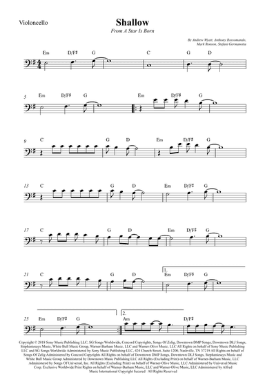 Shallow (arr. Wesley S. SIlva)