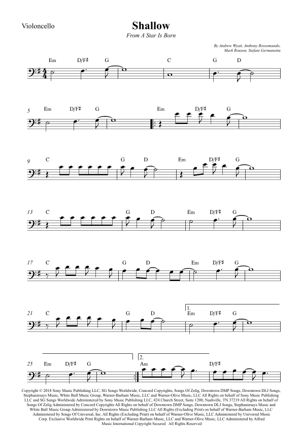 Shallow (arr. Wesley S. SIlva)