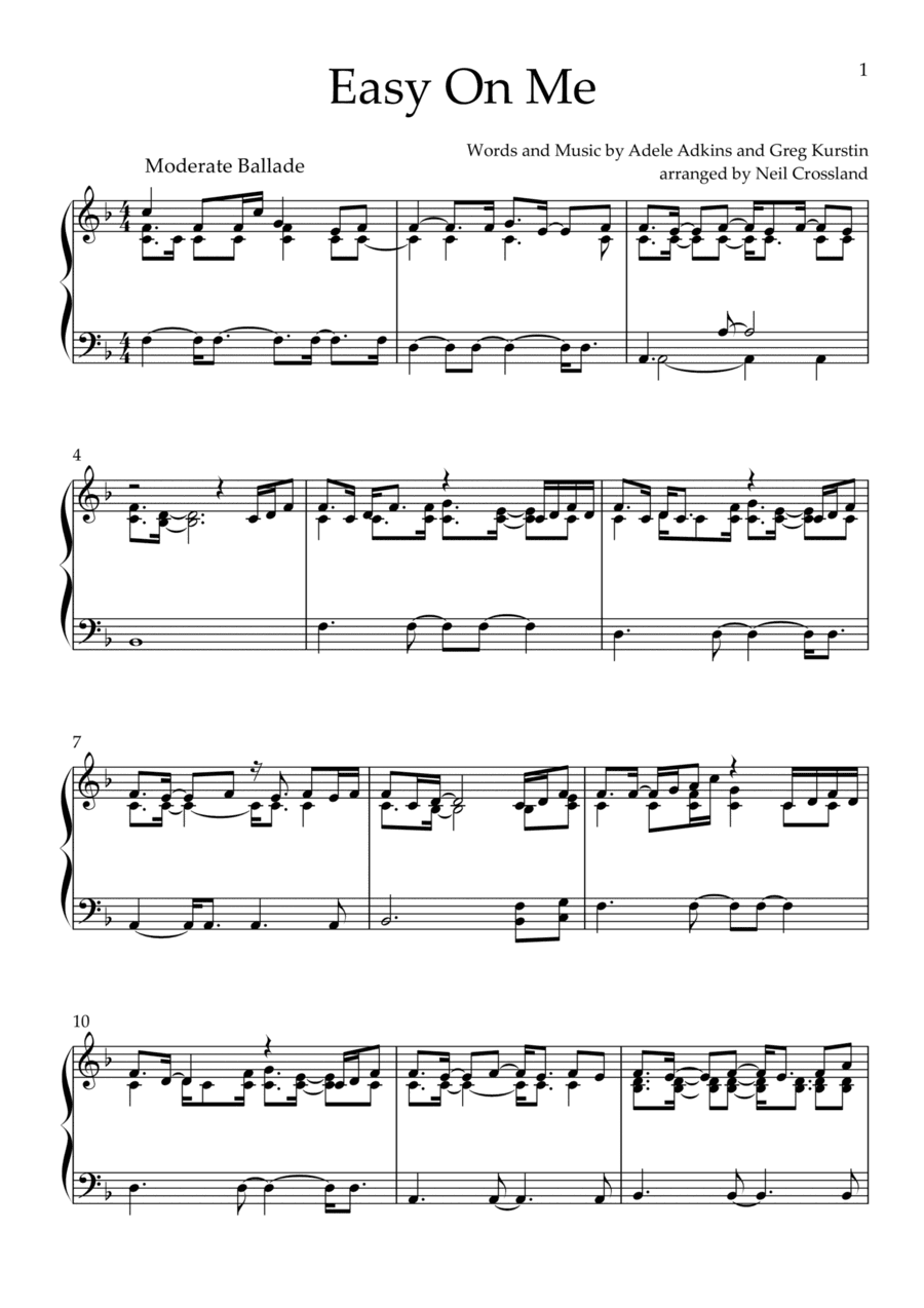 Easy On Me (arr. Neil Crossland)