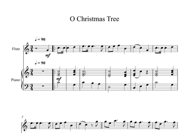 O Christmas Tree (Flute + Piano) (arr. Digital Book Music)