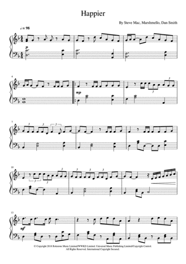 Happier (arr. RKKR)