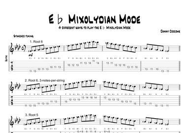 Eb Mixolydian Mode (4 Ways to Play)