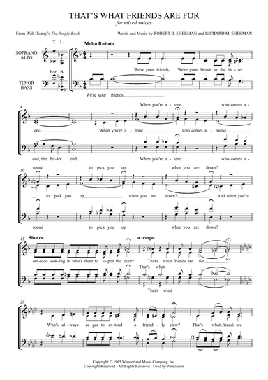 That's What Friends Are For (the Vulture Song) (arr. Iain Hallam)