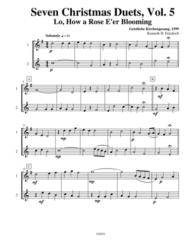 Seven Christmas Duets, Vol. 5 (arr. Kenneth D. Friedrich)