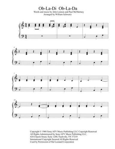 Ob-La-Di, Ob-La-Da (arr. William Schwartz)