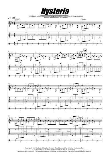 Hysteria (arr. Contemporary Art Laboratory)
