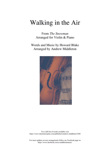 Walking In The Air (arr. Andrew Middleton)