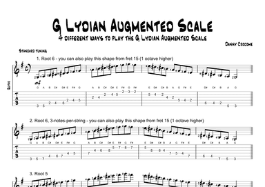 G Lydian Augmented Scale (4 Ways to Play)