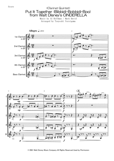Put It Together (bibbidi Bobbidi Boo) (arr. Tsuyoshi Yoroiguma)