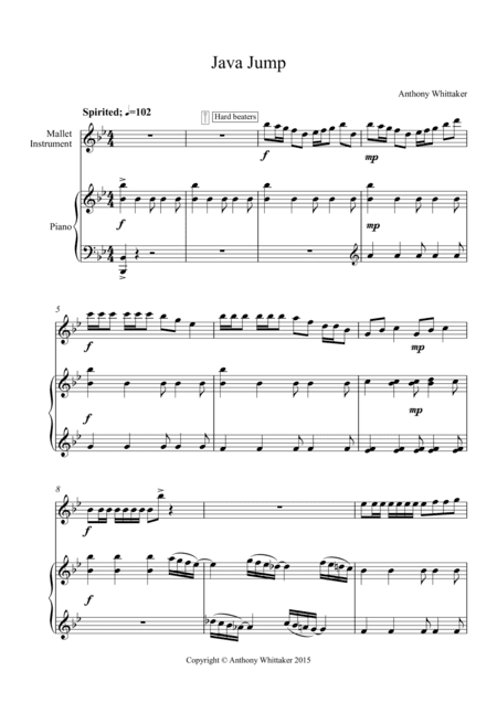 Java Jump (Mallet Instrument and Piano)