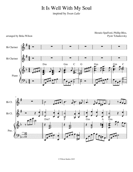 It Is Well (in the setting of Swan Lake) (arr. Beka Wilson)