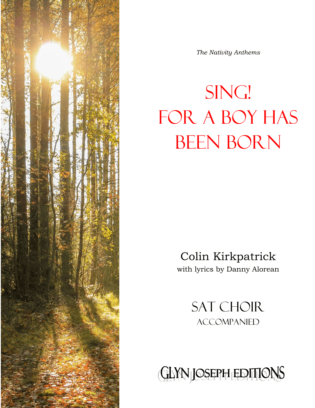 Sing! For a Boy has been Born (SAT choir and piano)