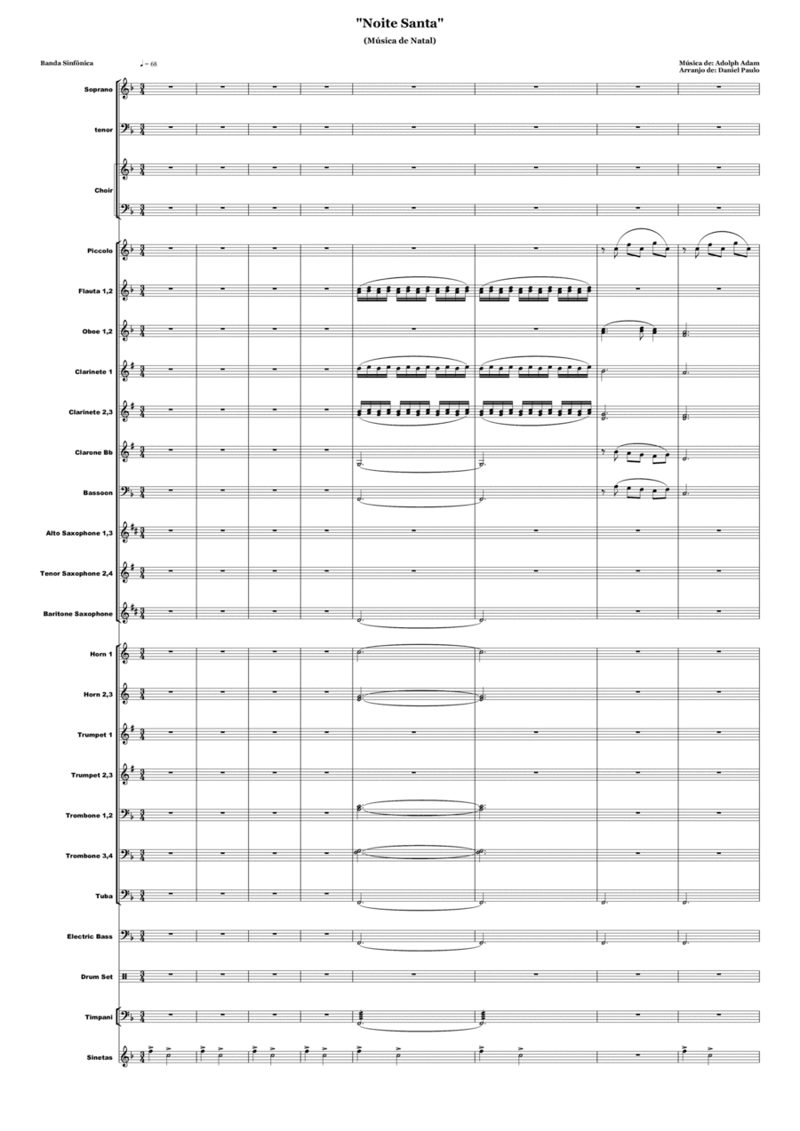 NOITE SANTA (arr. Arranger:Daniel Paulo)