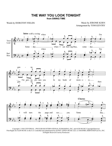 The Way You Look Tonight (arr. Tom Gentry)