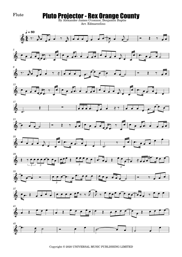 Pluto Projector (arr. Edmarcelino)