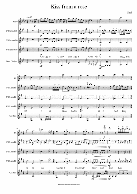 Kiss From A Rose (arr. RHODNEY PETTERSON FRANCISCO)